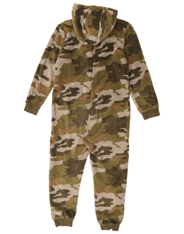 Marks & Spencer Boys Langærmet Jumpsuit 11-12 år Khaki Camouflage