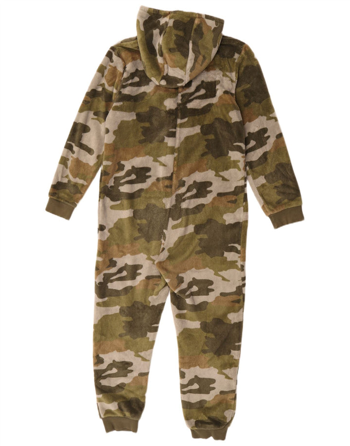 Marks & Spencer Boys Langærmet Jumpsuit 11-12 år Khaki Camouflage