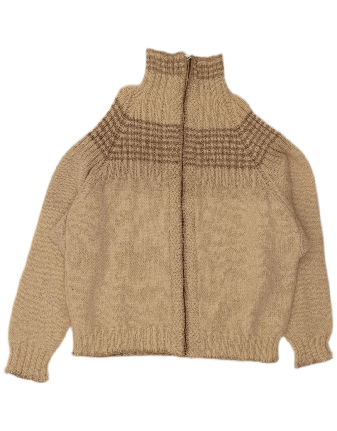 Vintage herre cardigan sweater stor beige