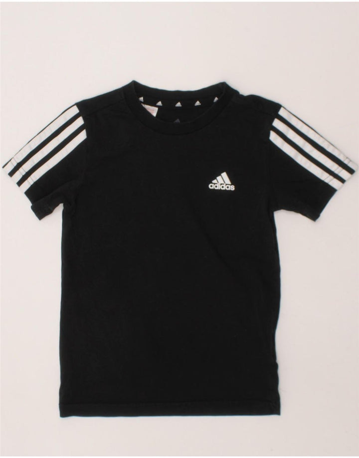 ADIDAS Boys T-Shirt Top 4-5 Years Black Cotton Vintage Adidas and Second-Hand Adidas from Messina Hembry 