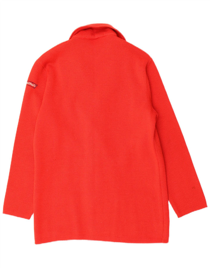 VINTAGE Womens Double Breasted Cardigan Sweater IT 48 XL Red