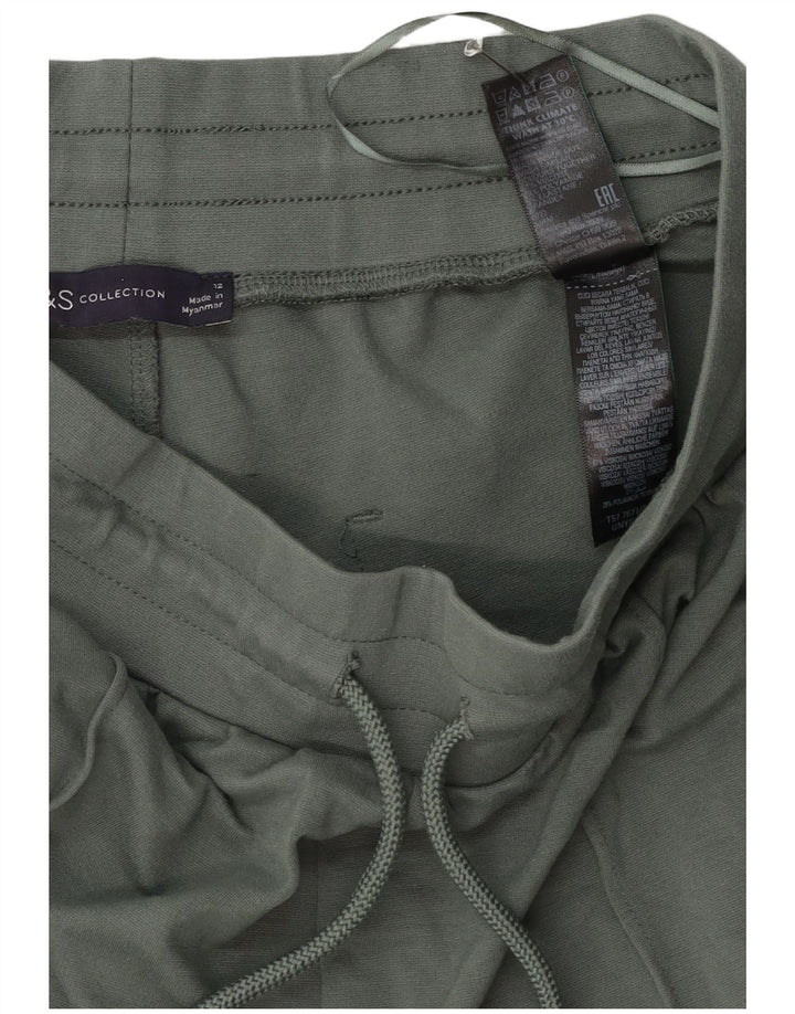 Marks & Spencer Træningsdragtsbukser til kvinder UK 12 Medium Green Colourblock