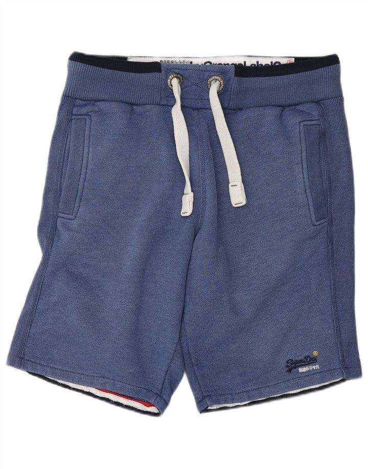 Superdry Sportshorts til mænd mellemblå bomuld