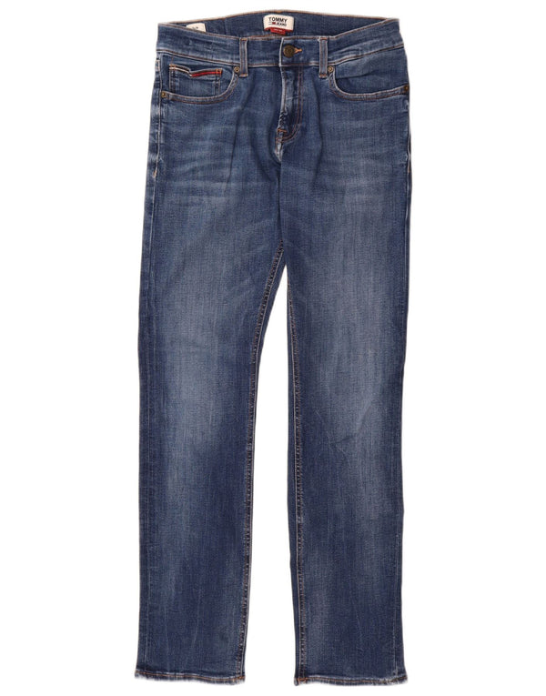 Tommy Hilfiger Herre Slim Jeans W30 L32 Blå Bomuld