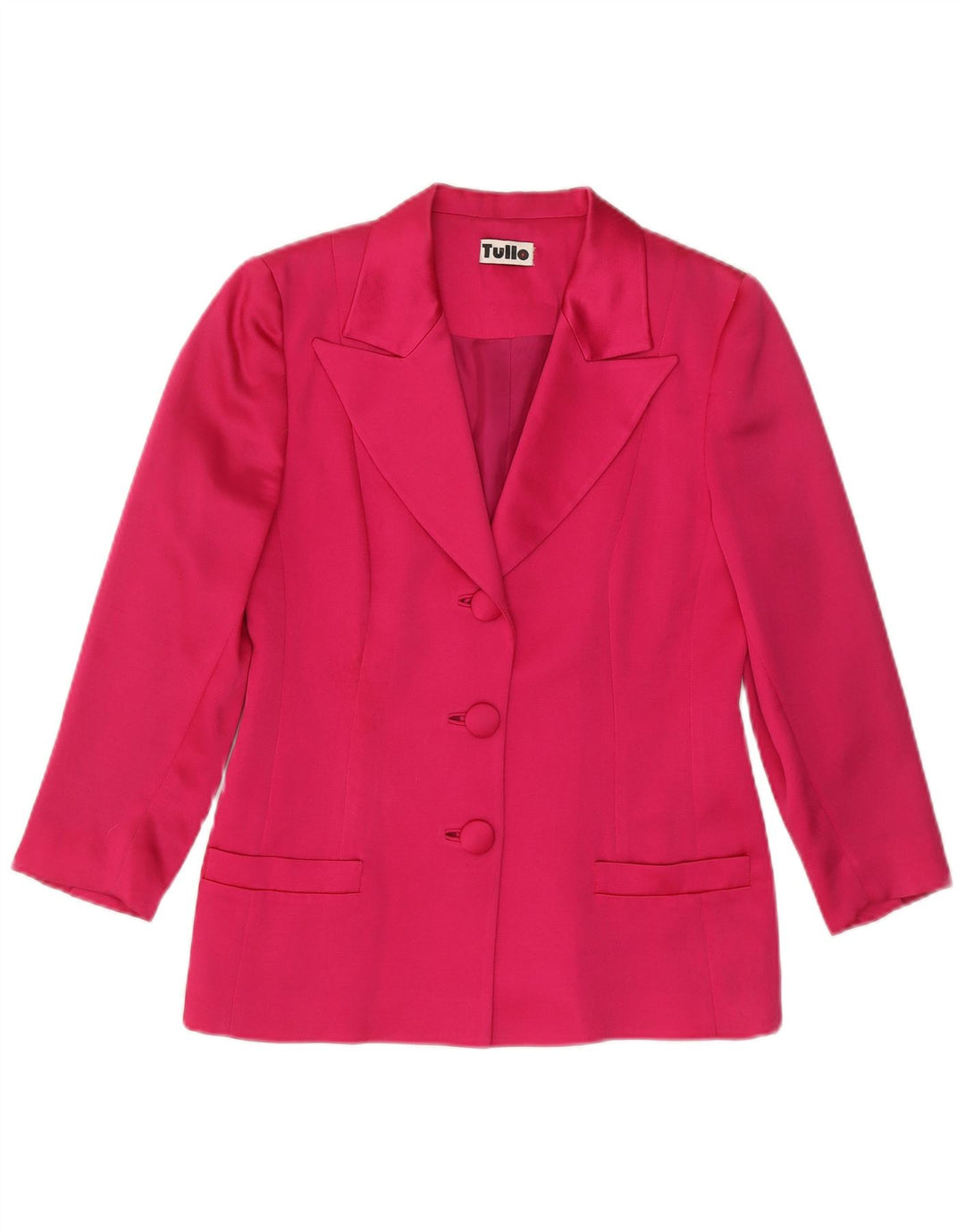 TULLO Dame 3-knaps blazerjakke EU 38 Medium Pink Uld