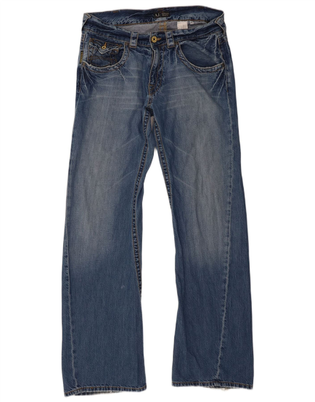 Armani Dame Bootcut Jeans W33 L33 Blå Bomuld