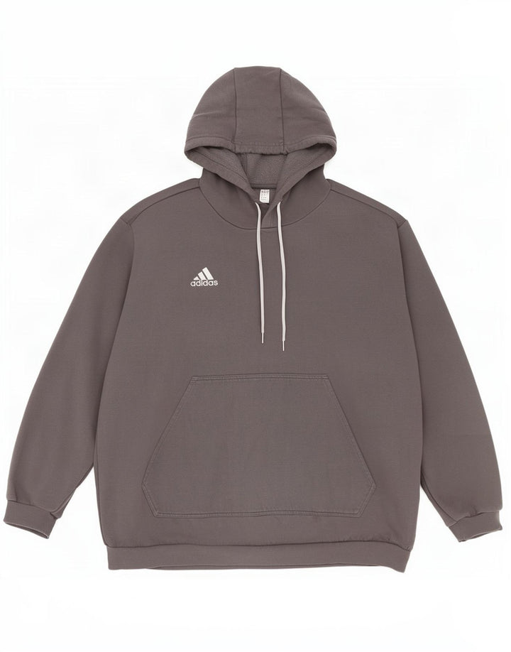 Adidas Hættetrøje til mænd 2XL Grå Bomuld