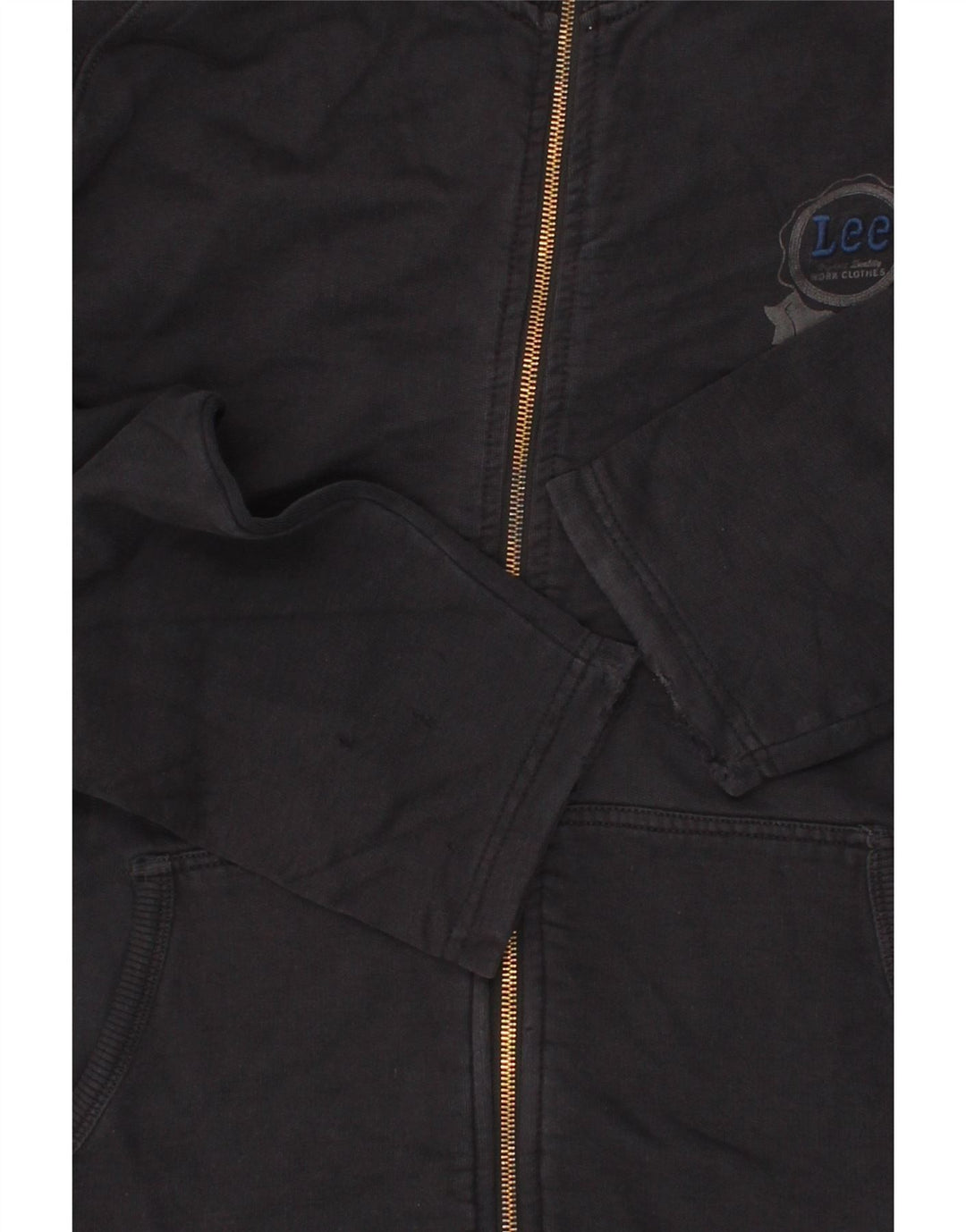 LEE Mens Tracksuit Top Jacket 2XL Navy Blue Cotton Vintage Lee and Second-Hand Lee from Messina Hembry 