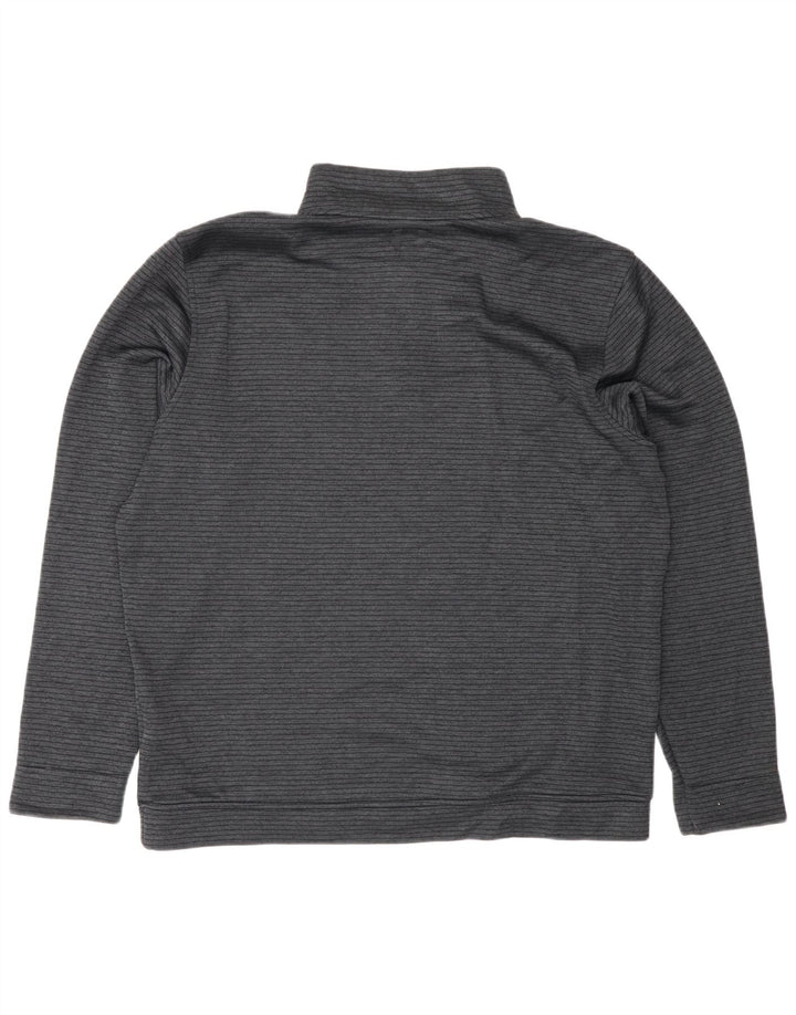Under Armour Herre Storm-Fit Zip Neck Pullover Træningsdragt Top XL Grå Stribet