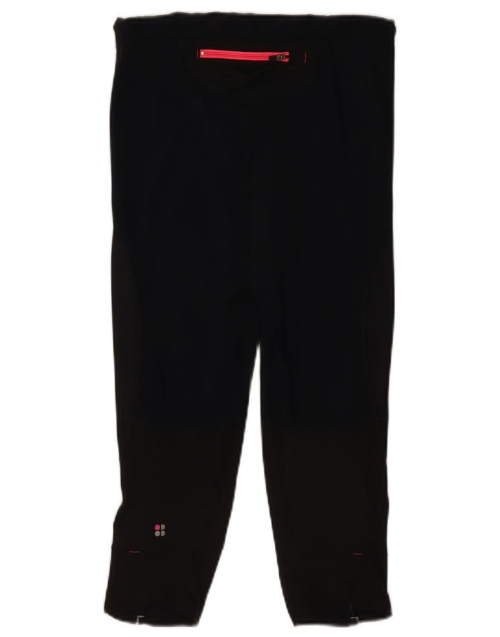 Svedig Betty Dame Capri Leggings Små sorte polyamid