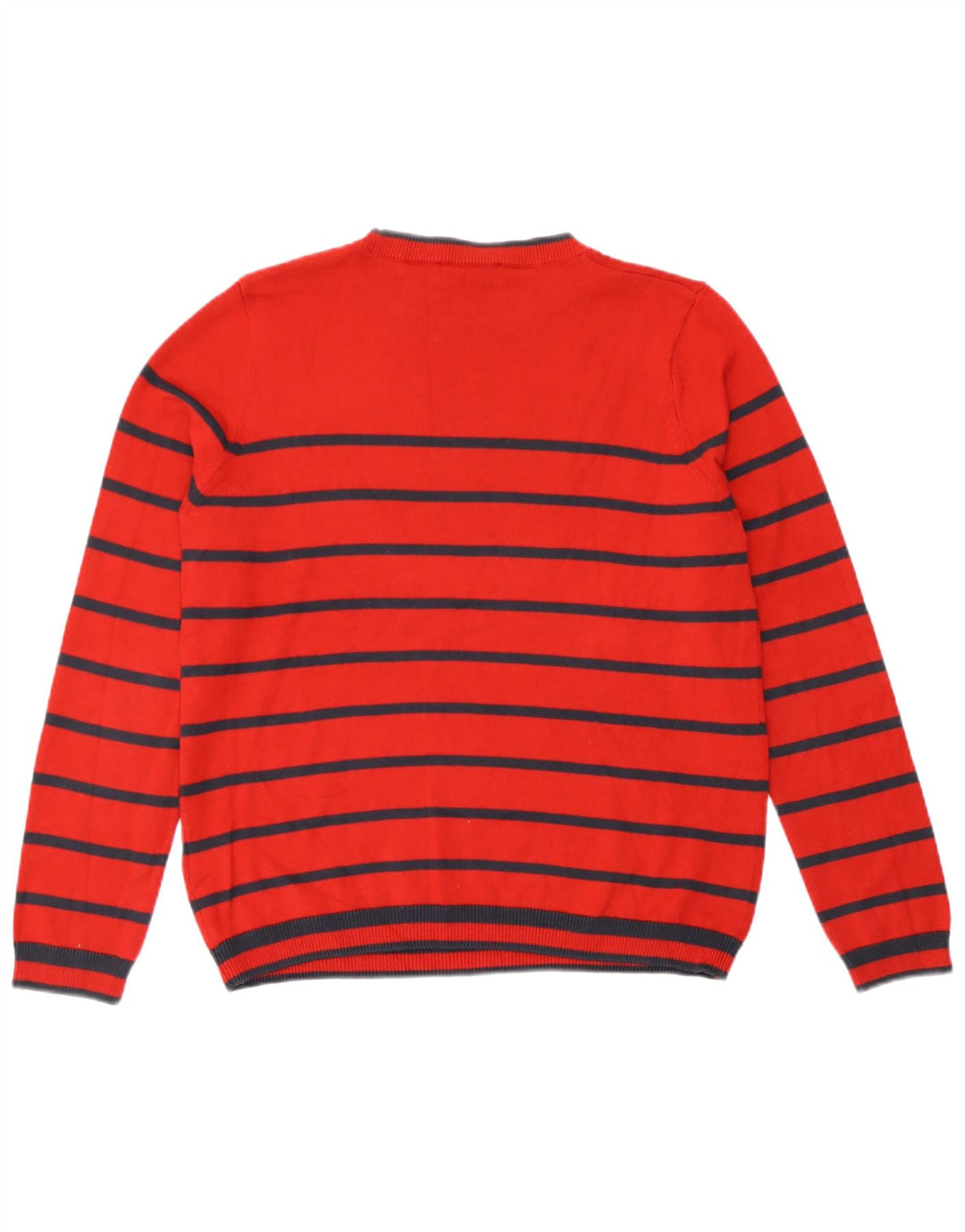 Marks & Spencer Dame sweater med rund hals DK 14 Stor rød stribet