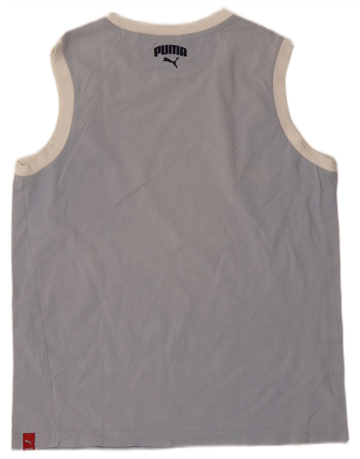 Puma Drengevest Top 15-16 År Blå Bomuld