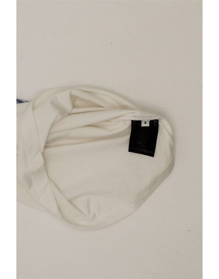 TRUSSARDI Boys Graphic T-Shirt Top 3-4 Years White Cotton Vintage Trussardi and Second-Hand Trussardi from Messina Hembry 