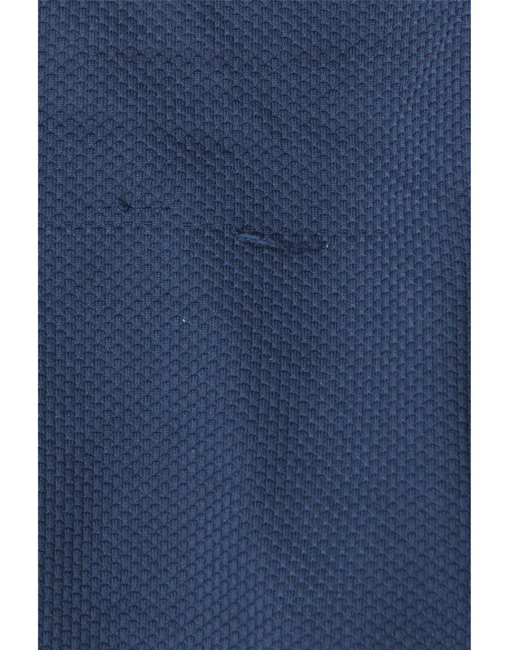 UNDER ARMOR Herre Cold Gear Button Neck Sweatshirt Jumper Medium Navy Blue