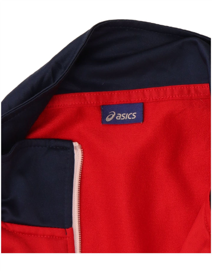 Asics Træningsdragt til mænd Topjakke XL Rød Colourblock