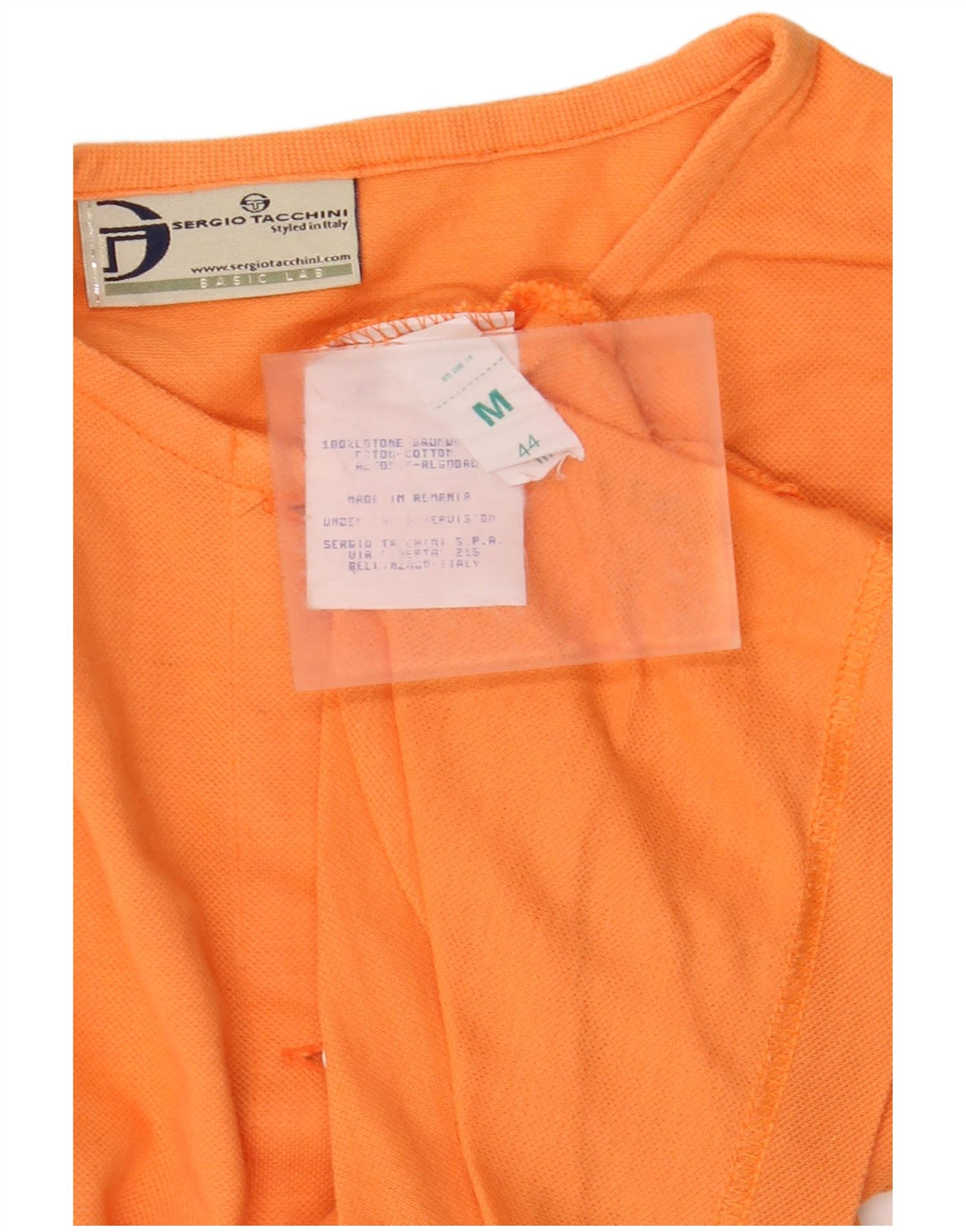 SERGIO TACCHINI Kortærmet skjortebluse til kvinder UK 14 Medium Orange