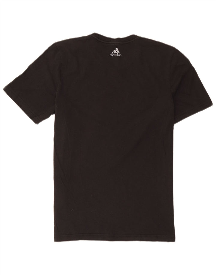 Adidas Herre grafisk T-shirt Top Medium Sort Bomuld