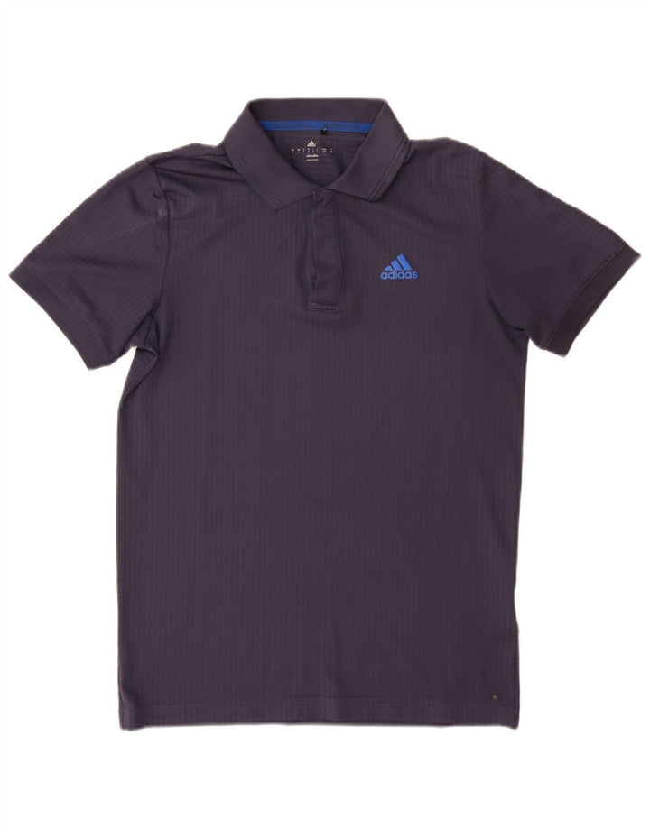 Adidas Climalite poloshirt til mænd, lille marineblå polyester
