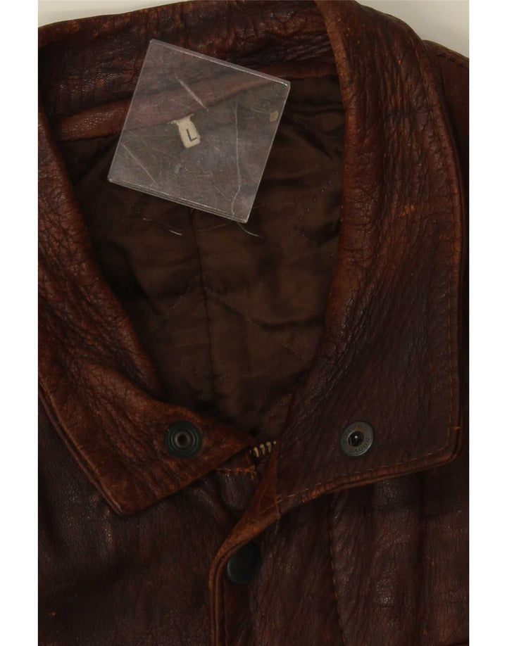 Vintage herre læderjakke UK 40 Large Brown