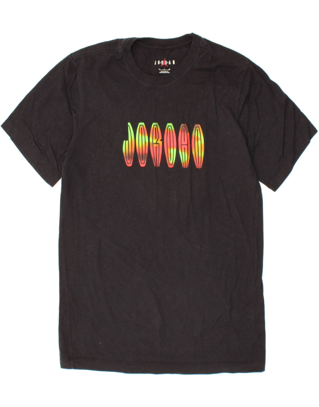 JORDAN Mens Graphic T-Shirt Top Small Black Cotton Vintage Jordan and Second-Hand Jordan from Messina Hembry 