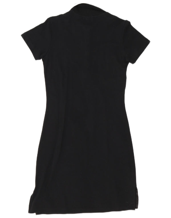 Sergio Tacchini Dame Polo Dress UK 14 Large Black Bomuld