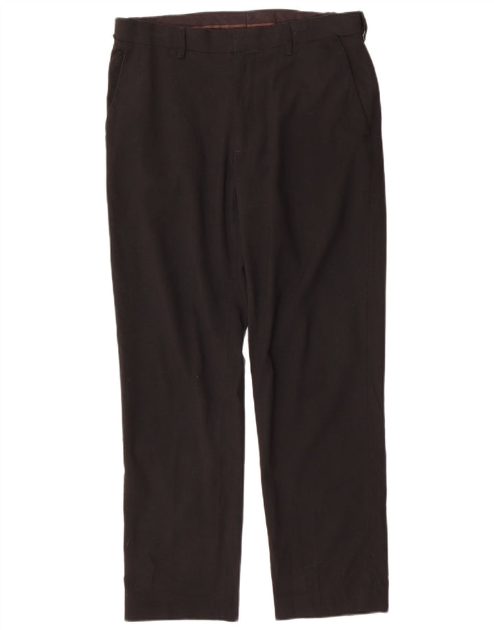 Marks & Spencer Herre Lige Regular Fit Chinobukser W32 L29 Sort