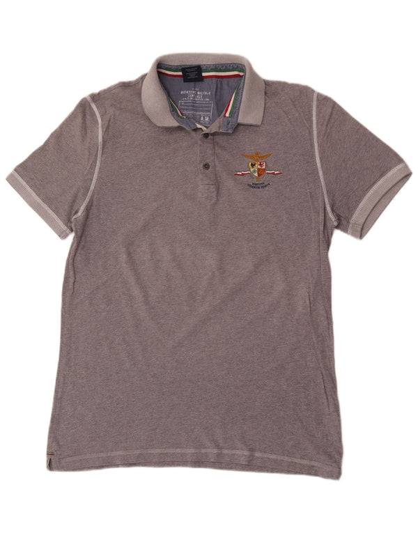 Aeronautica Militare Polo Shirt til mænd XL Grå Bomuld