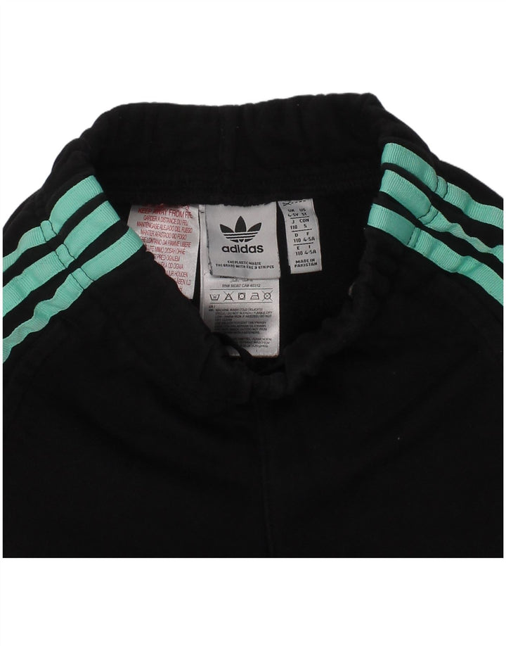 Adidas piger grafiske sportsshorts 4-5 år sort bomuld