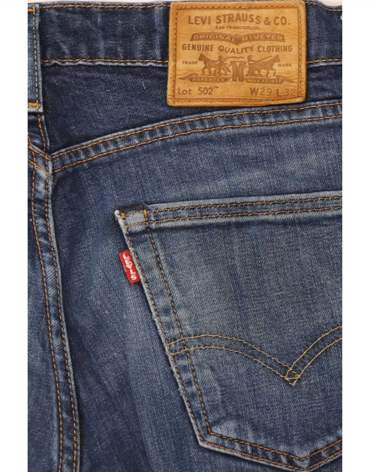 Levi's Herre 502 tilspidsede jeans W29 L32 Blå