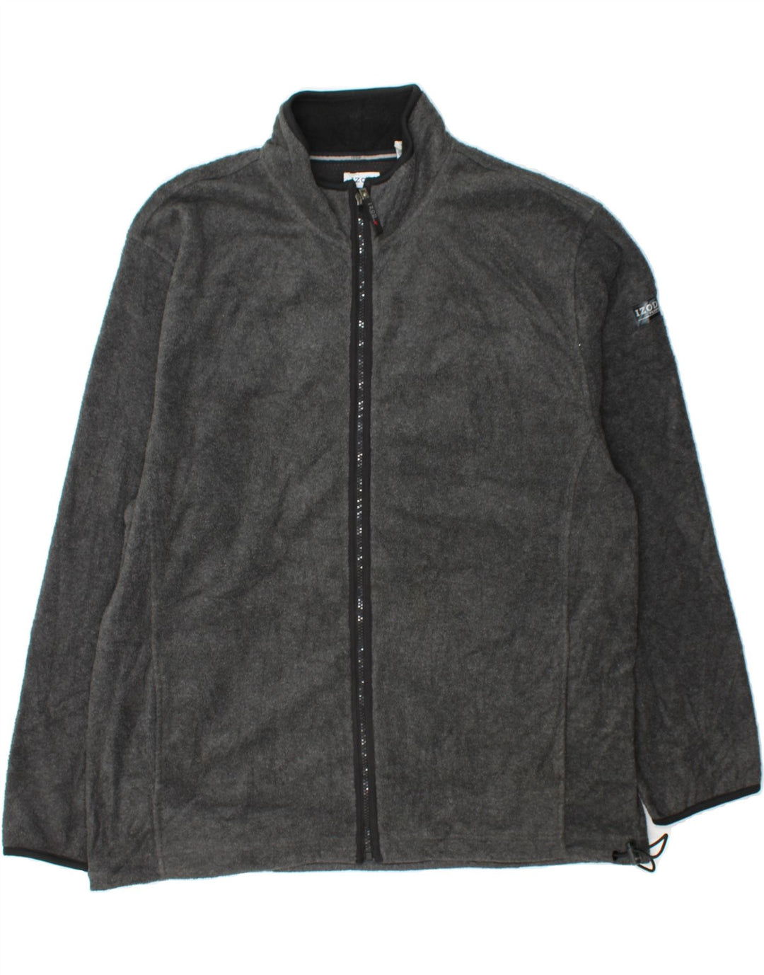 IZOD Mens Fleece Jacket UK 42 XL Grey Polyester Vintage Izod and Second-Hand Izod from Messina Hembry 