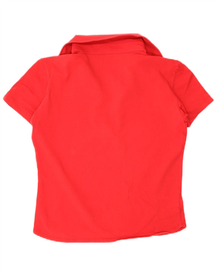 Calvin Klein Dame Polo Shirt Medium Rød