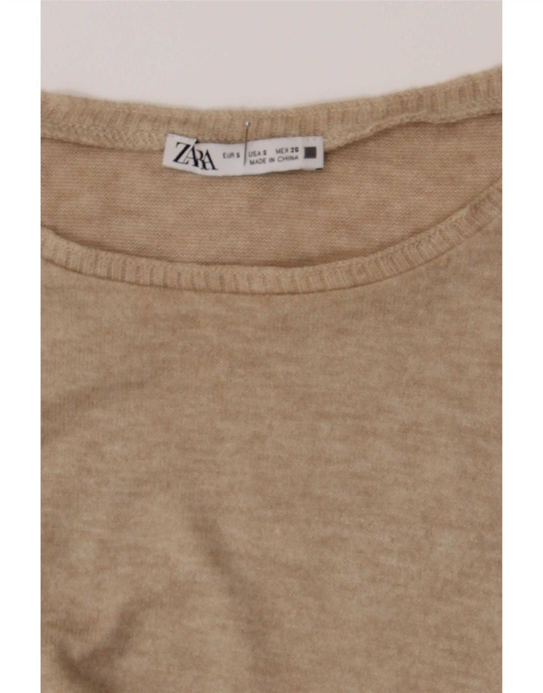 Zara Damevest Top UK 10 Small Beige Flecked