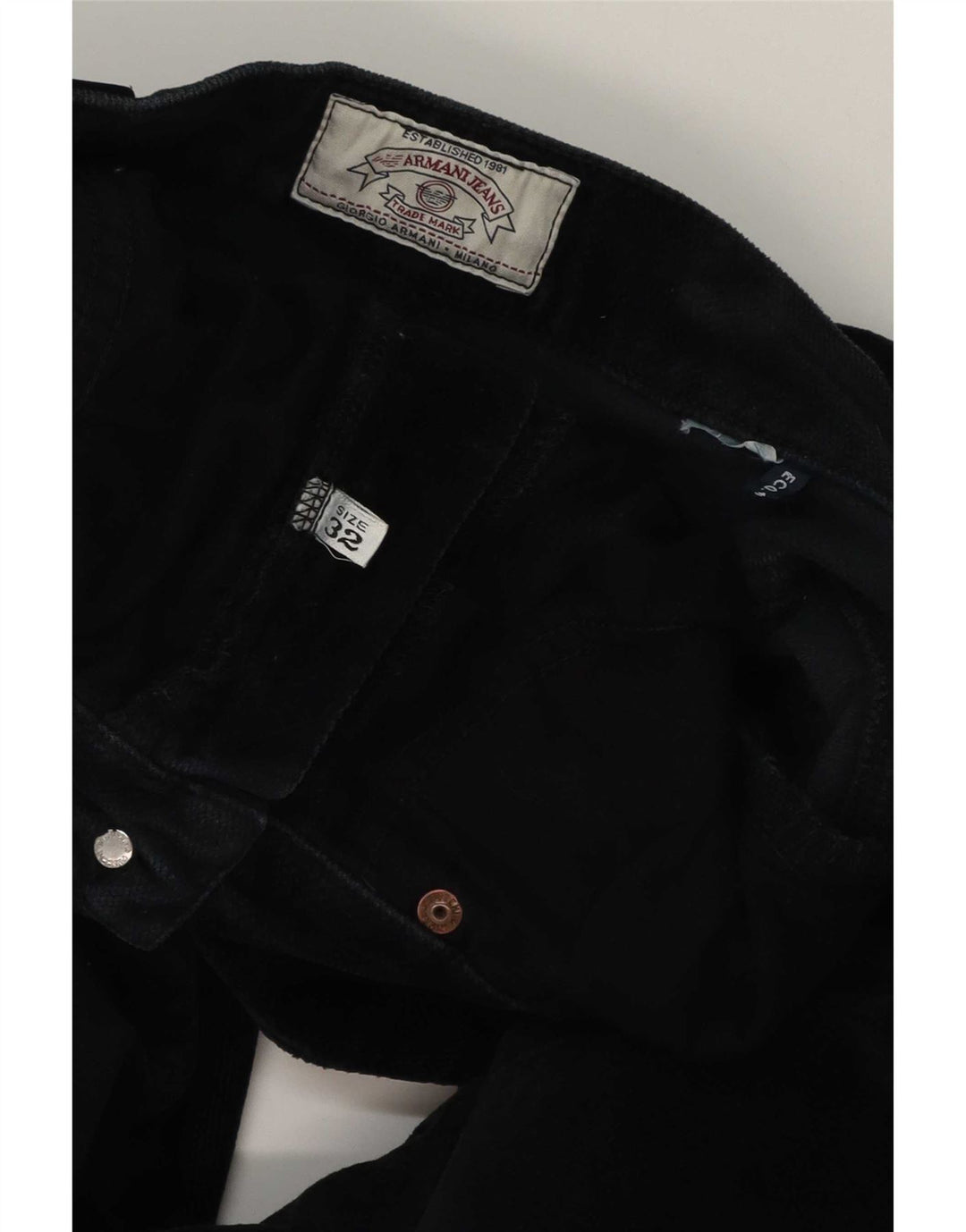 Armani Dame Slim Casual Bukser W32 L29 Sort