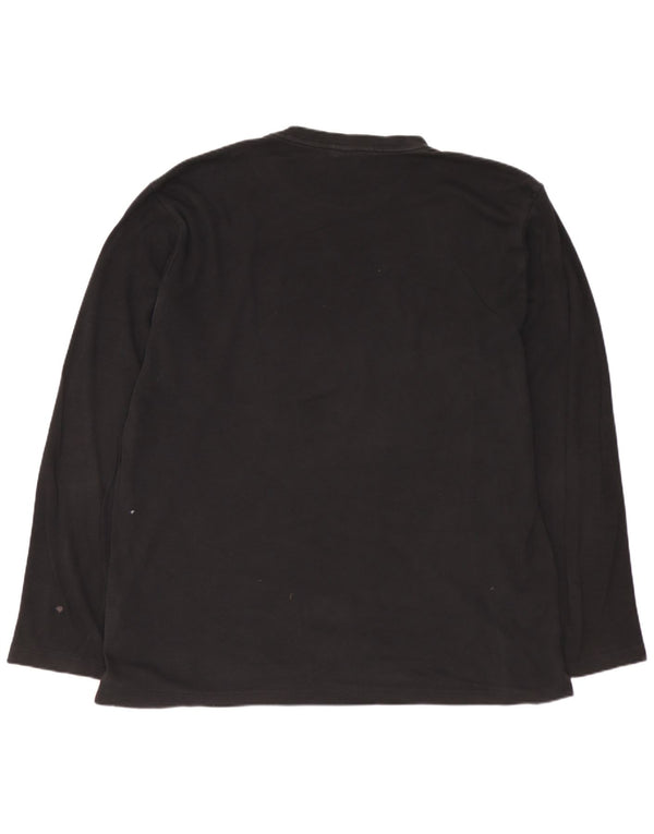 HUGO BOSS Herre Top Langærmet XL Sort Bomuld