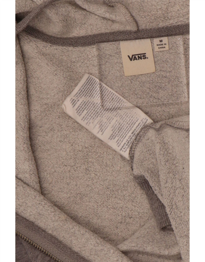Vans Herre grafisk hættetrøje med lynlås mellemgrå
