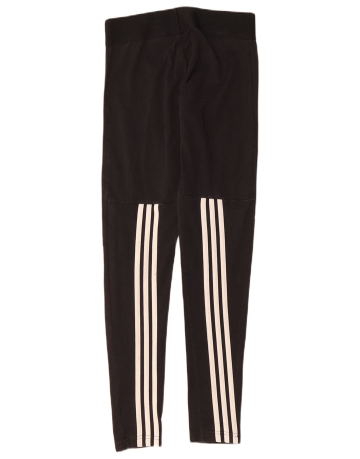 ADIDAS Dame Leggings UK 8/10 Small Black Bomuld