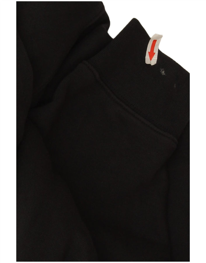 Nike Womens Crop Oversized Sweatshirt Jumper UK 14 Medium Sort Bomuld