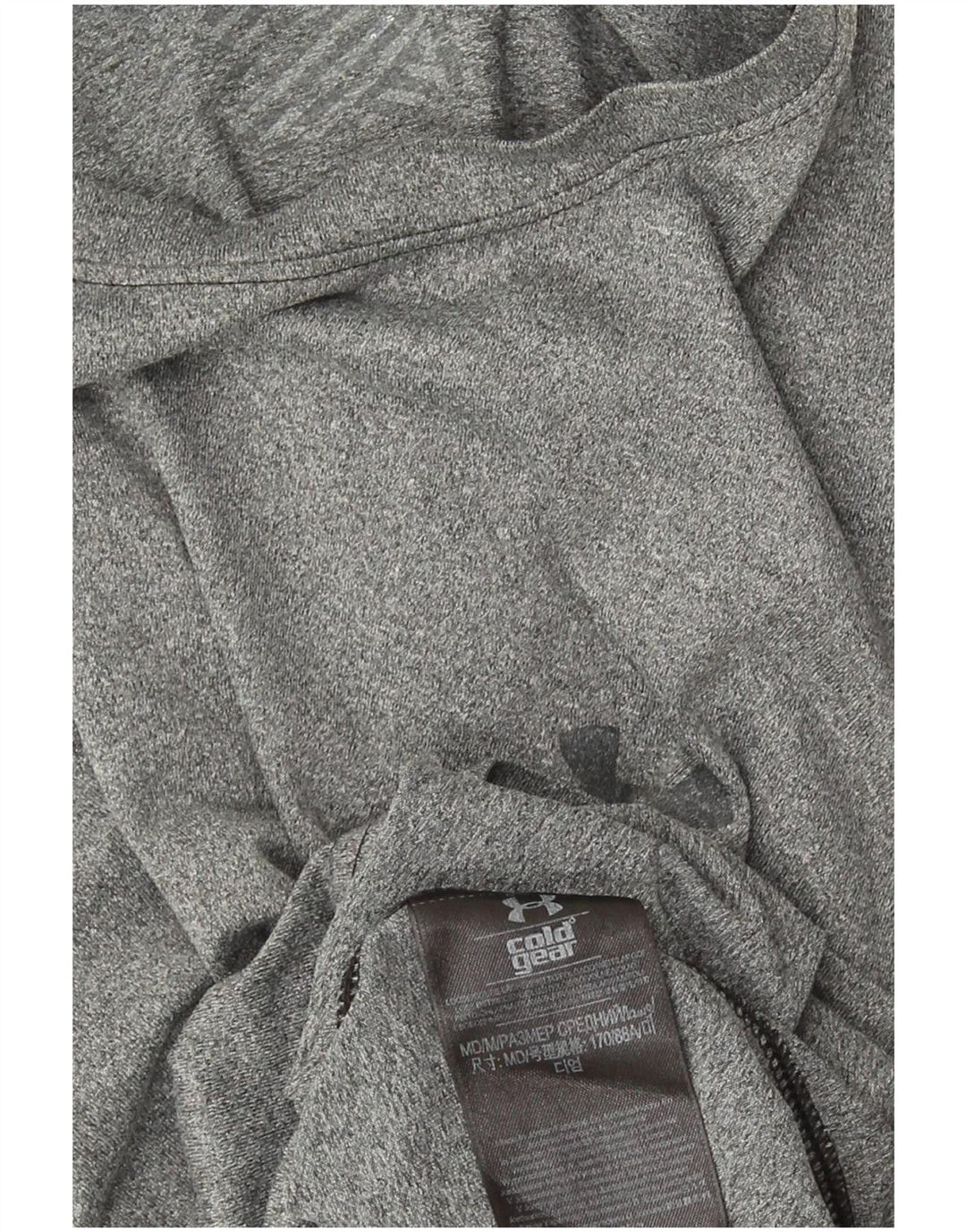 Under Armour Herre Cold Gear Top Langærmet Medium Grey Polyester