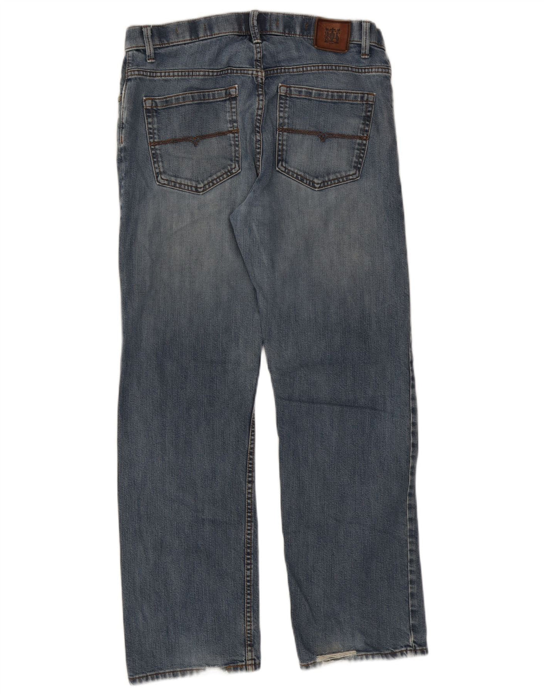Marks & Spencer Herre Regular Fit Straight Jeans W34 L31 Blå Bomuld