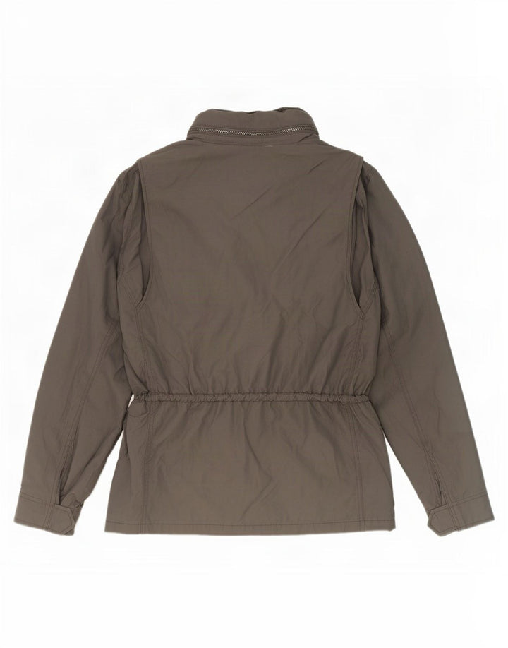Gap Herre Hooded Utility Jacket UK 38 Medium Grey Cotton
