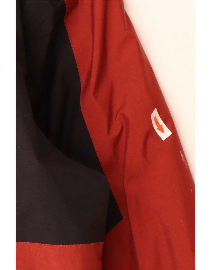 Jack Wolfskin Herre Windbreaker Jacket UK 40/42 Large Red Colourblock