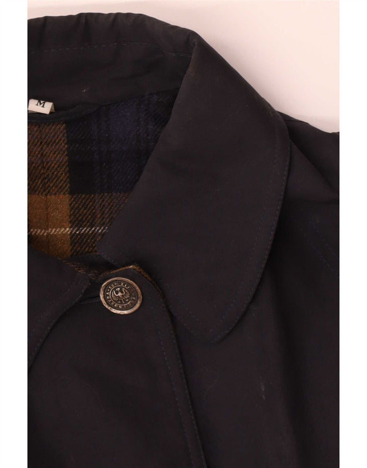 Vintage Dame Poncho Coat UK 14 Medium Navy Blue