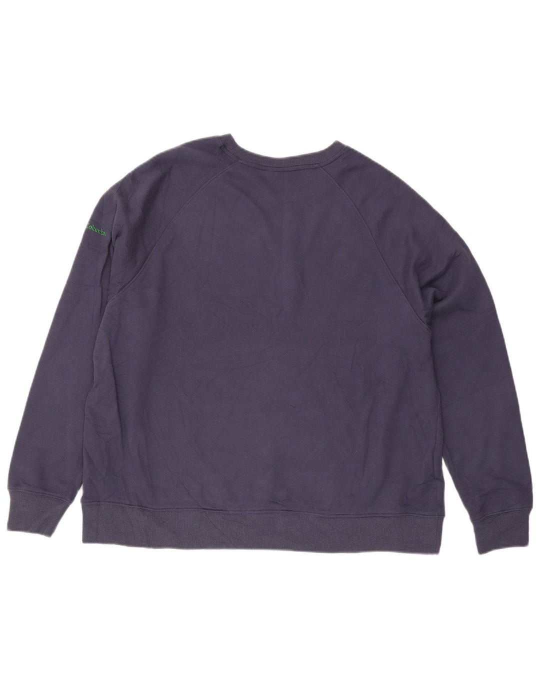 COLUMBIA Dame Loose Fit Grafisk Sweatshirt Jumper UK 20 2XL Marineblå