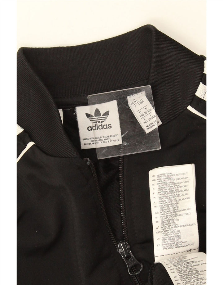 ADIDAS Træningsdragt til drenge Topjakke 10-11 år Sort Polyester