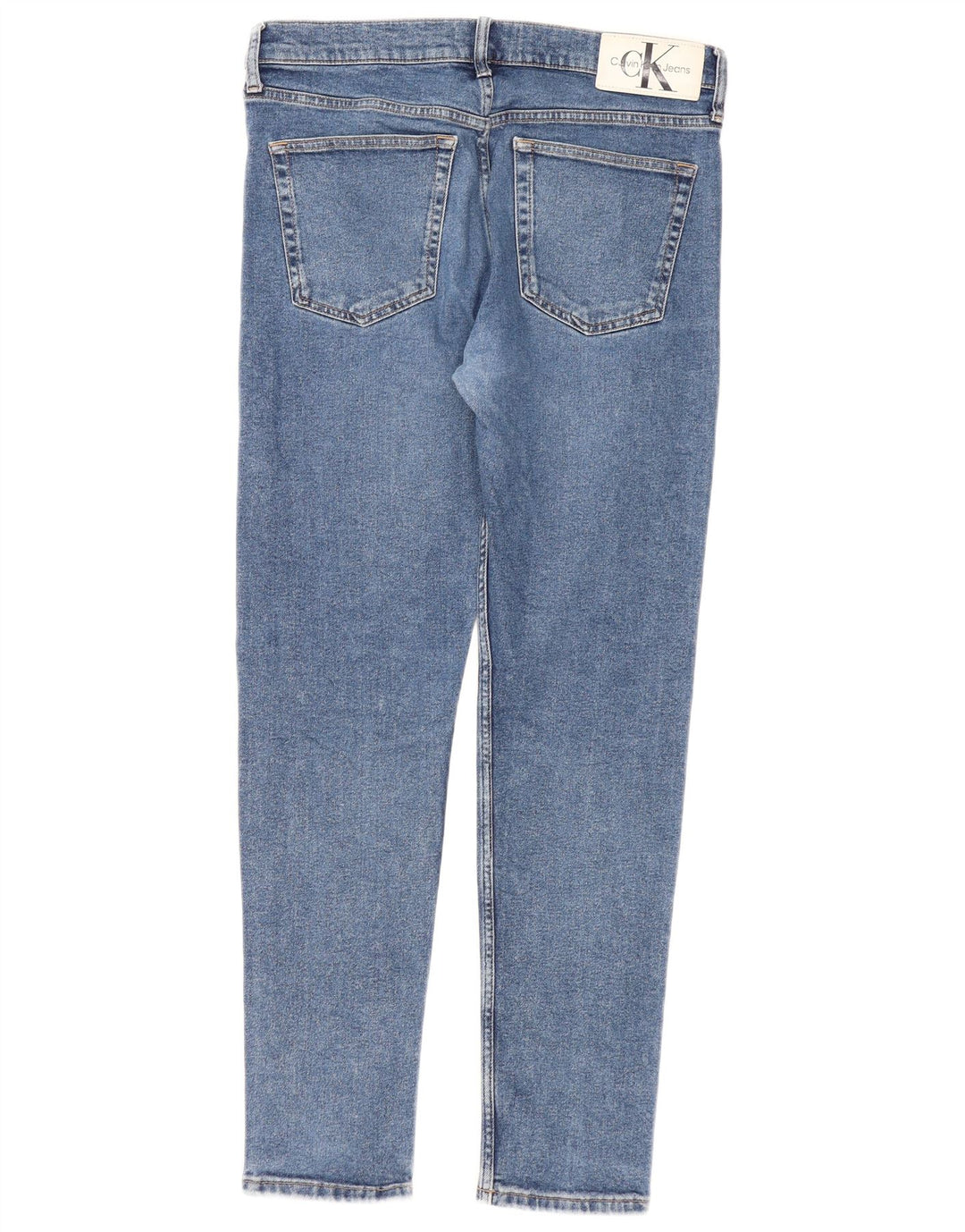 Calvin Klein Herre Slim Jeans W33 L32 Blå Bomuld