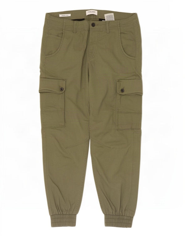 Jack & Jones Herre Paul Tapered Joggers Cargo Bukser W30 L26 Khaki Bomuld