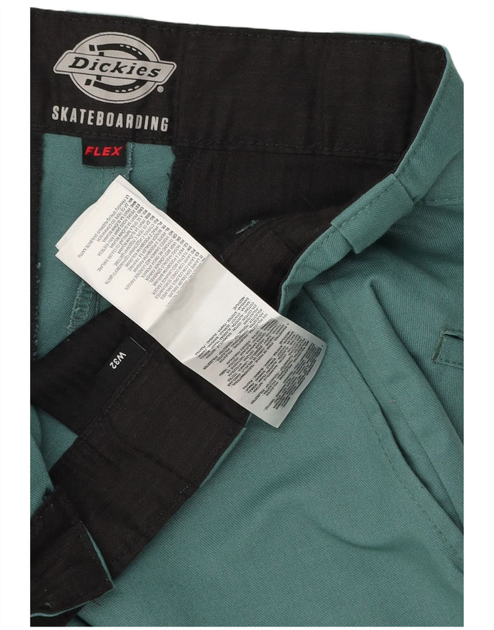 Dickies Herre Flex Chino Shorts W32 Medium Green Bomuld
