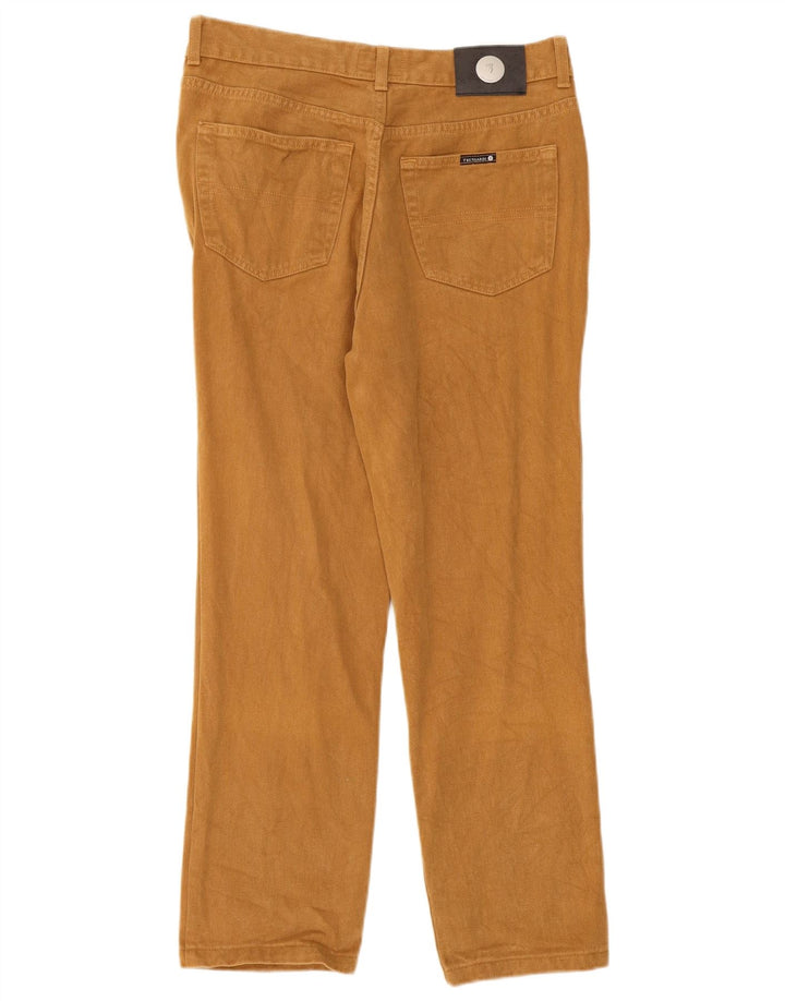 TRUSSARDI Mens Straight Jeans W34 L27  Beige Cotton