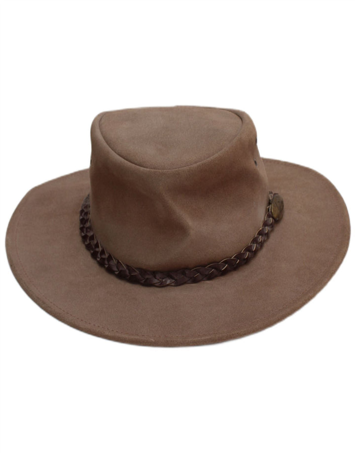 Jacaru Australia Cowboyhat i ruskind til mænd Medium/Large Brown Western