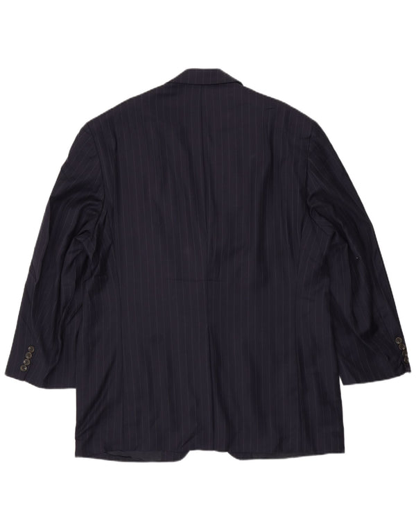 Chaps Ralph Lauren Herre Blazer Jacket UK 46 2XL Navy Blue Pinstripe